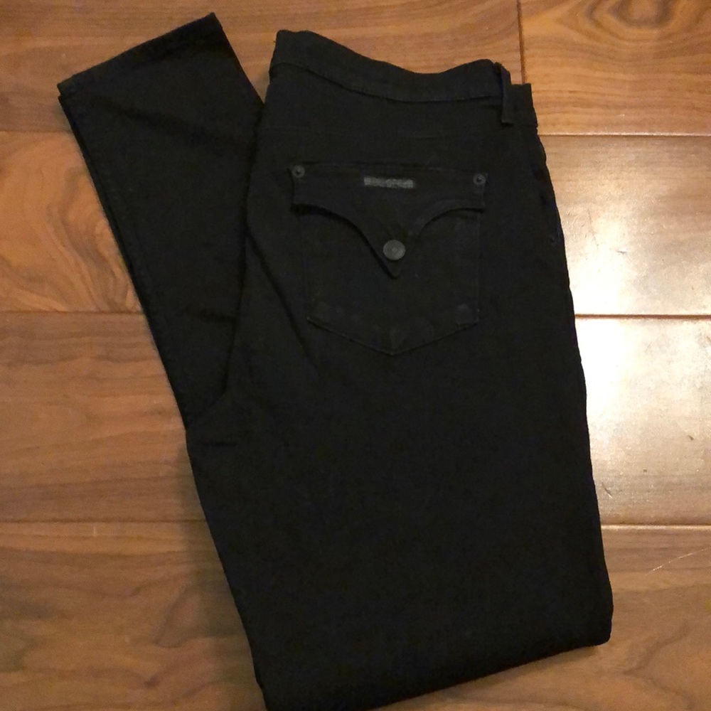 Hudson black skinny stretch jeans